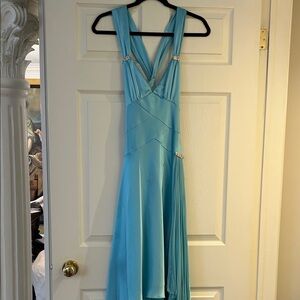 ABS Allen Schwartz Sky Blue High Low Dress